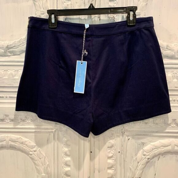 Draper James Scallop Navy Shorts Size 12 NWT - Picture 2 of 11